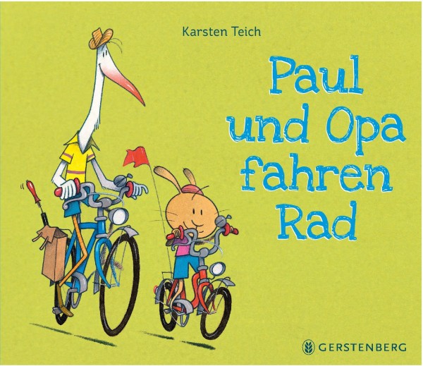 Paul und Opa fahren Rad